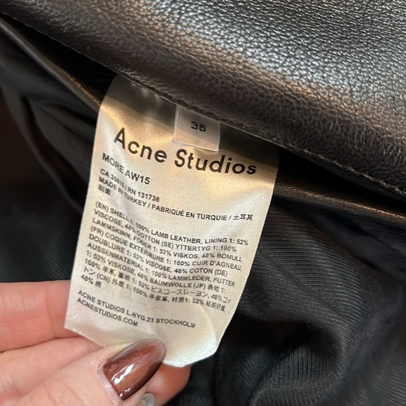Acne Studios More leather jacket - Picture 7 of 7